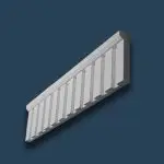گلویی ساده گچبری مدل A-K 489