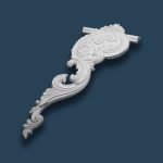 سر تاج متصل گچی پیش‌ساخته کد i-A 481-E