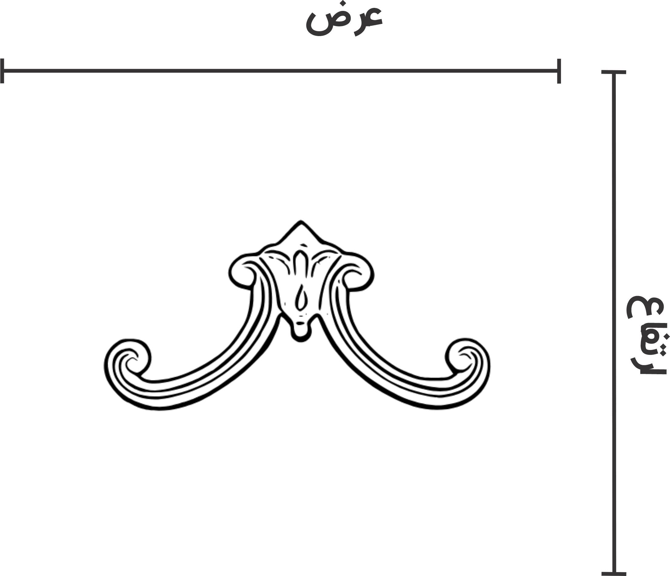 سر تاج متصل گچی کد i-K 163