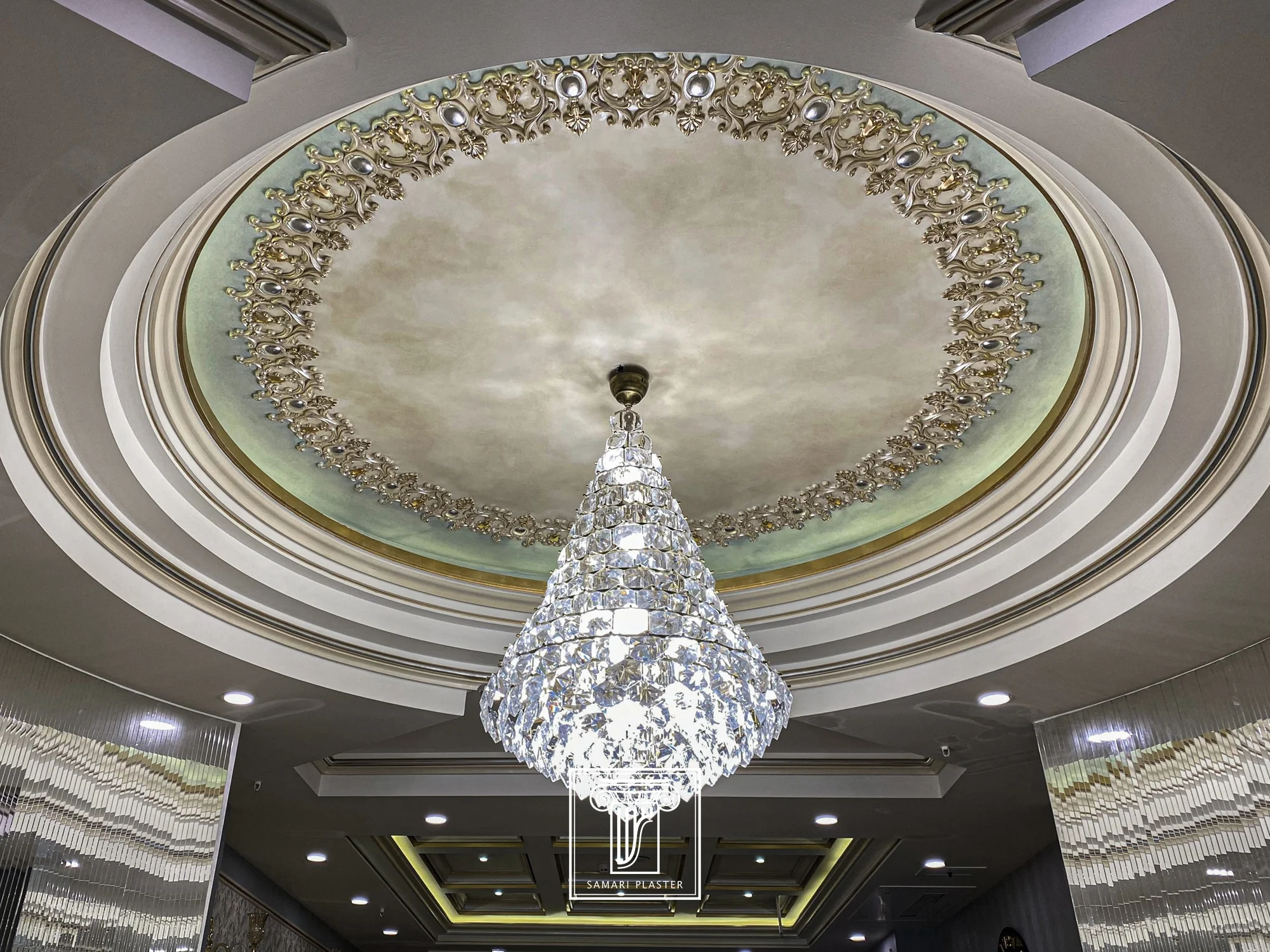 گچبری سقف جدید پروژه masomi
