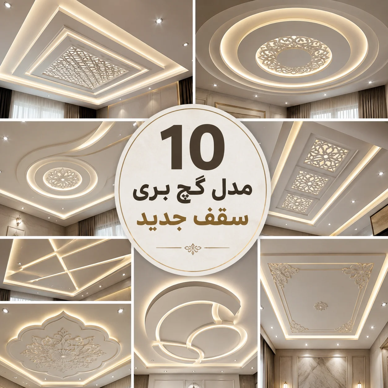گچبری سقف جدید