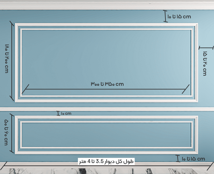 قاب بندی دیوار آماده کد FR-319