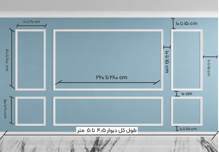 قاب بندی دیوار کد FR-502